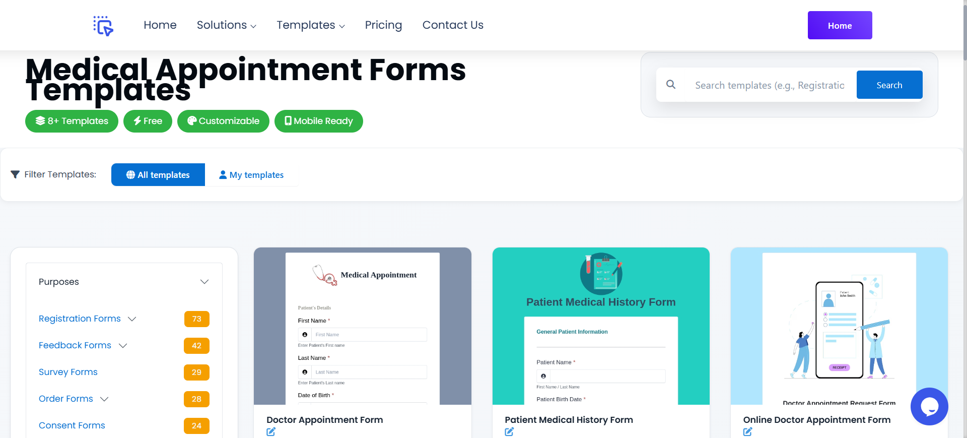Medical Appointment Form Template gallery
