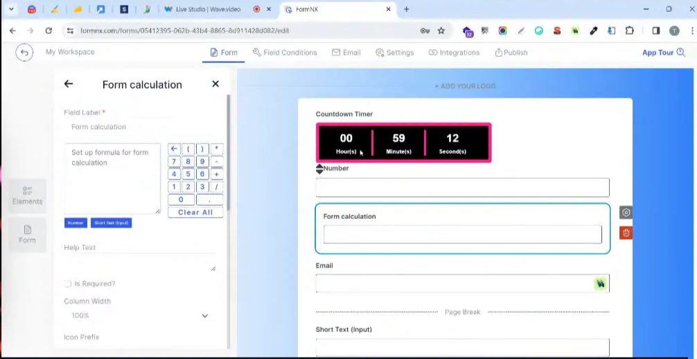 Quiz builder feature in FormNX