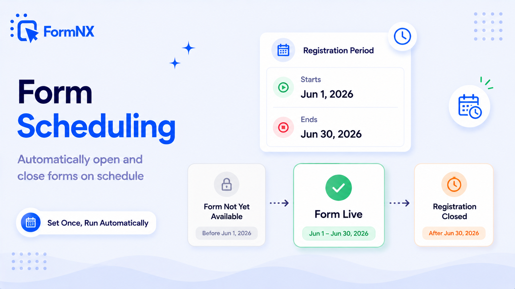 Form Scheduling - FormNX