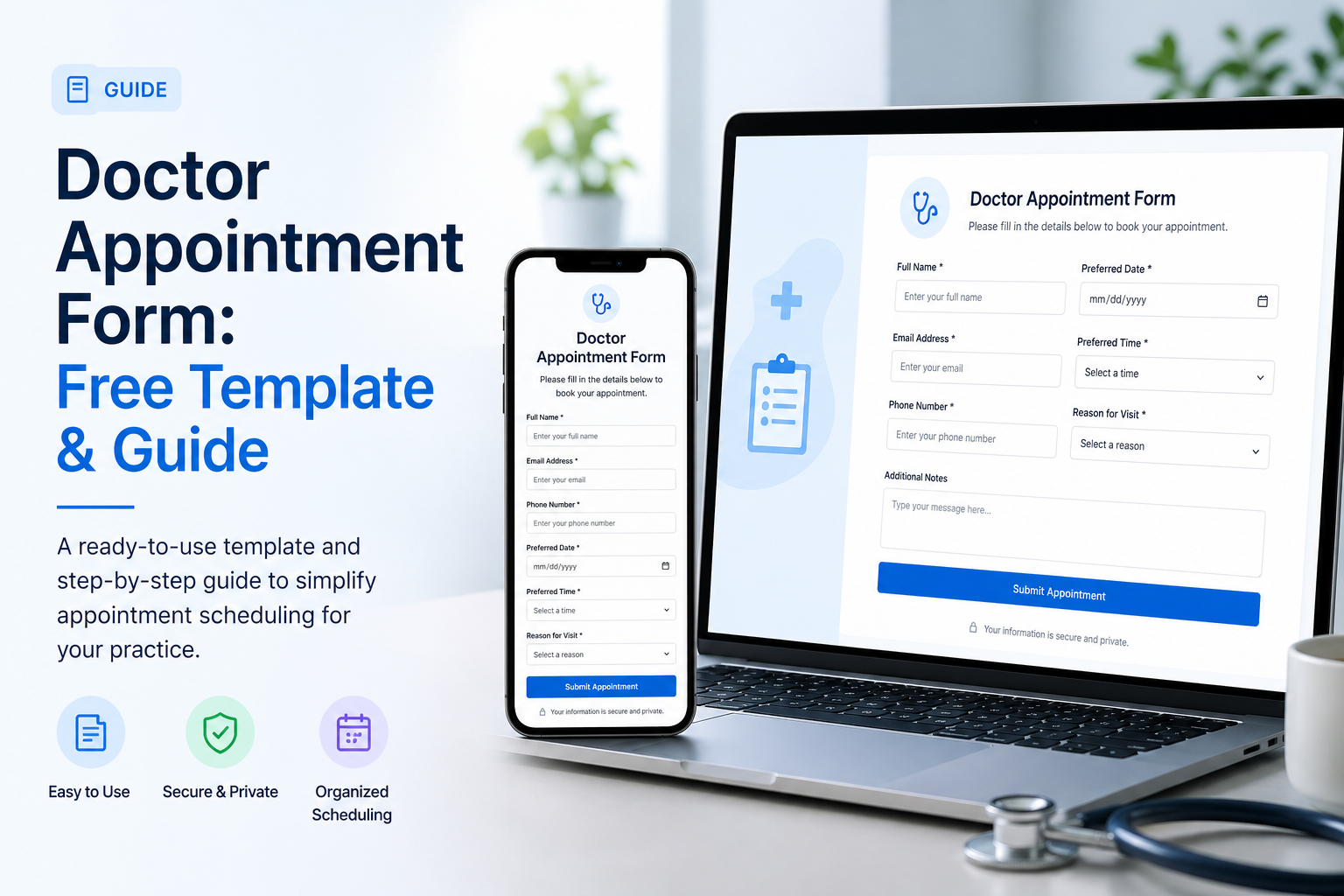 Doctor appointment form template