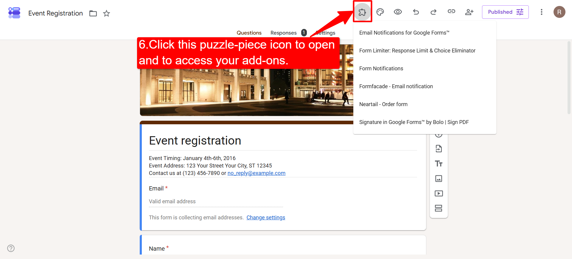 How to install add-ons in Google Forms