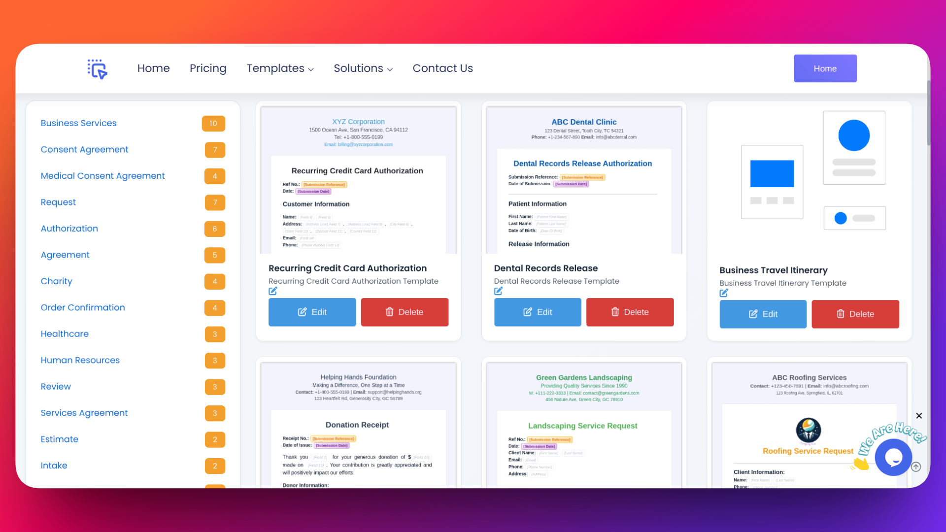 PDF Templates