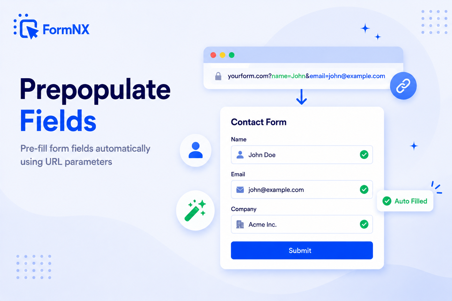 Prepopulate Form Fields - FormNX