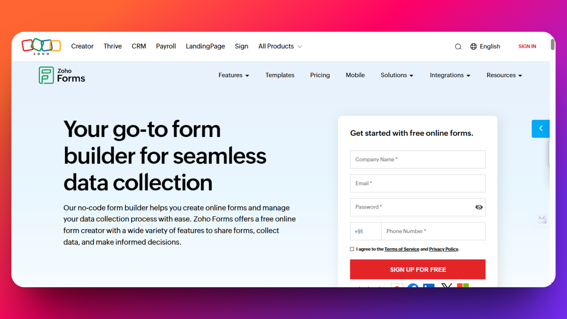 Zoho Form